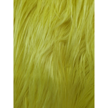 Tela Peluche Pelo Largo Suave Premium ( 1 Metro) Amarillo Canario Peluche Largo