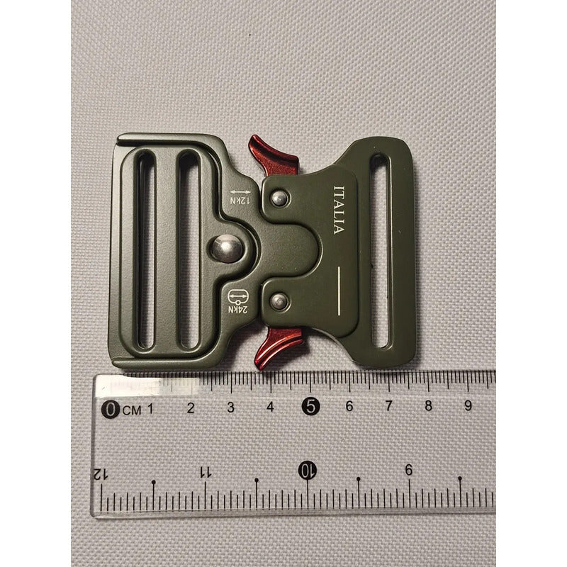 Hebilla Para Cinturón O Mochila Táctico De 5.08cms Verde Lisa 2 Pulgadas