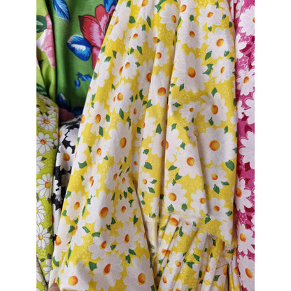 Tela Campesina Margaritas 1.70ancho ( 3 Mts ) Amarillo Margaritas