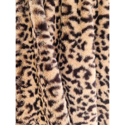 Tela De Peluche Pelo Corto Patrón Leopardo 5 Metros Suave Leopardo Animal-print