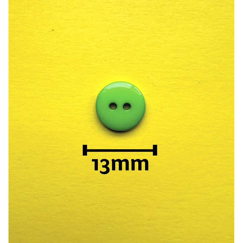 Boton 2 Hoyos 13mm Trikel / Bote Con 100pz / Elige Tu Color