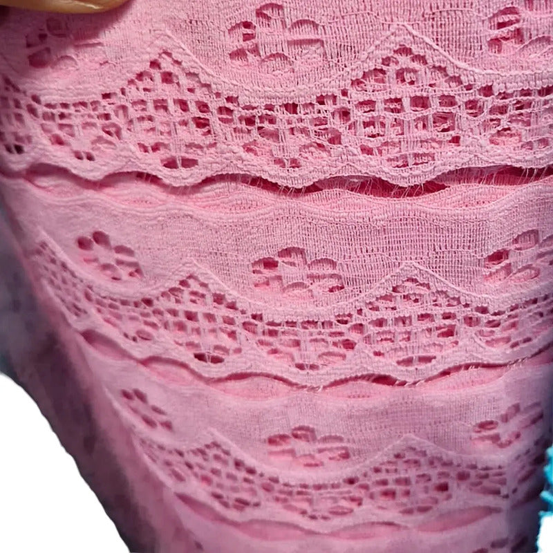 Encaje De Tira O Para Rasgar Varios Colores (1 M) Rosa