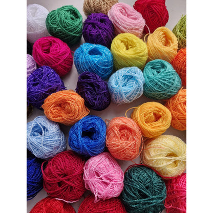 Estambre Cristal Paquete Con 48 Bolitas / 40 Metros C/u Multicolor