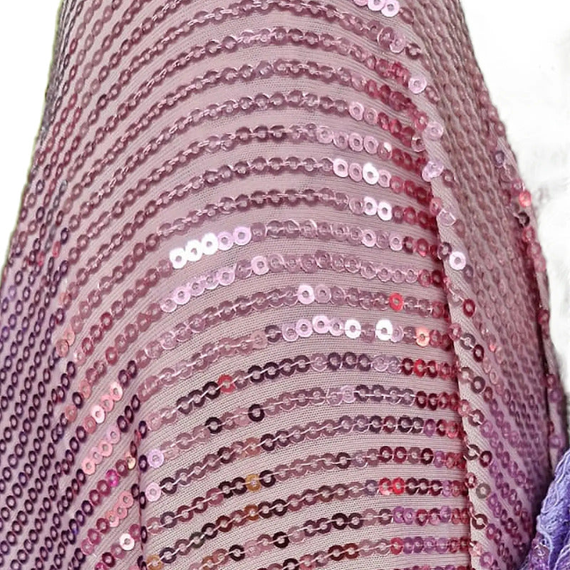 Tela Con Lentejuelas Varios Colores Vestidos De Gala (1 M) Rosa Pálido En Línea