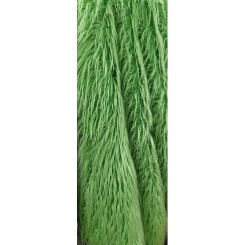 Tela Peluche Pelo Largo Suave Premium ( 1 Metro) Verde Lima Peluche Greench Largo