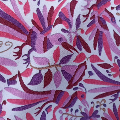 Tela Estampada México Efecto Bordado Y Mandalas (1 Metro)