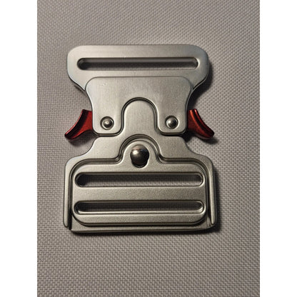 Hebilla Para Cinturón O Mochila Táctico De 5.08cms Plateado Lisa 2 Pulgadas