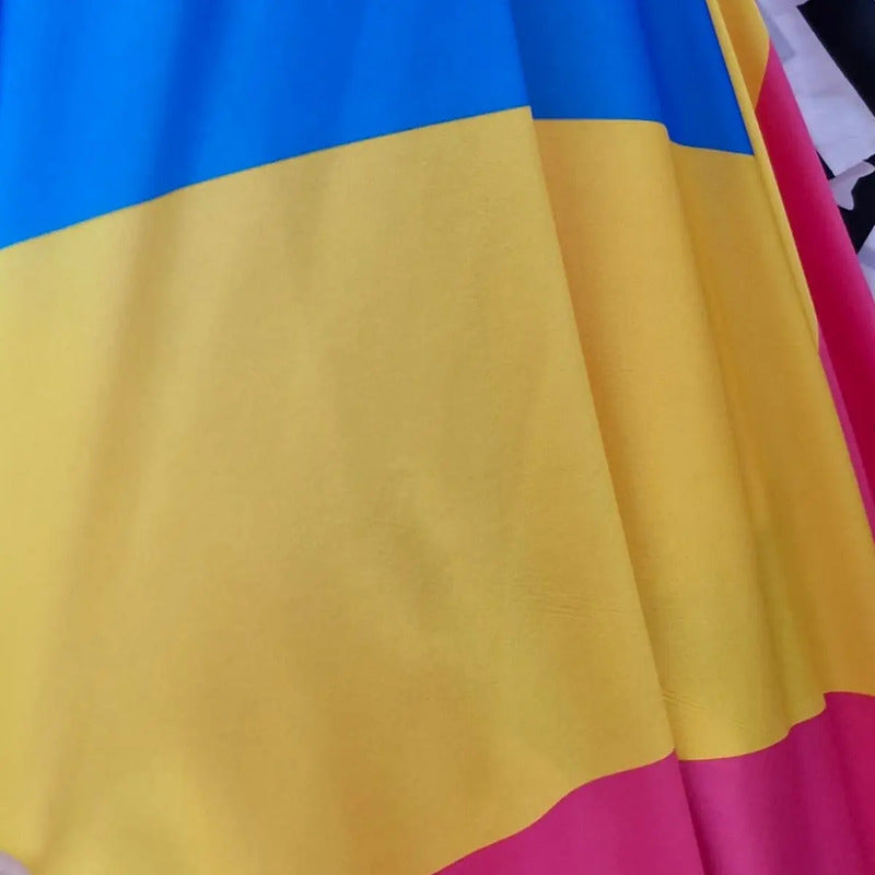 Tela Para Banderas Lgbtq+ Pansex, Bisex, Lesbo, Gay, Oso Rosa Chicle Pansexual
