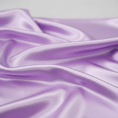 Tela  Satin Back , Para Vestido Y Pijamas( 1 Metro) Lila Liso