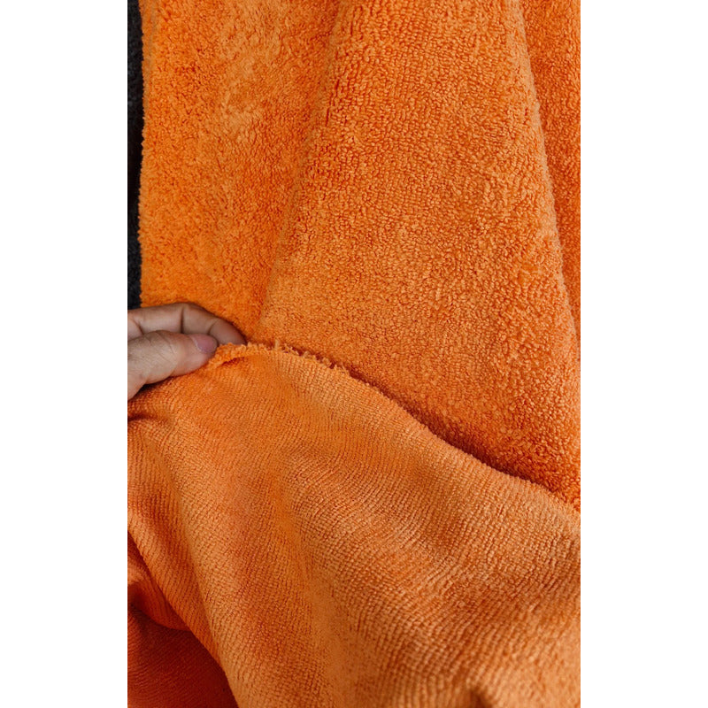 Tela Toalla Microfibra  Alta Absorción Multiusos (2 Mts) Naranja Microfibra