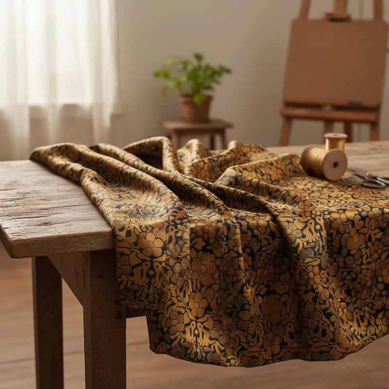Tela Estampada Patrones México Flores Y Aves Coloridos  (1m)