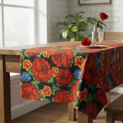 Tela Estampada Patrones México Flores Aves Mayoreo (10m)