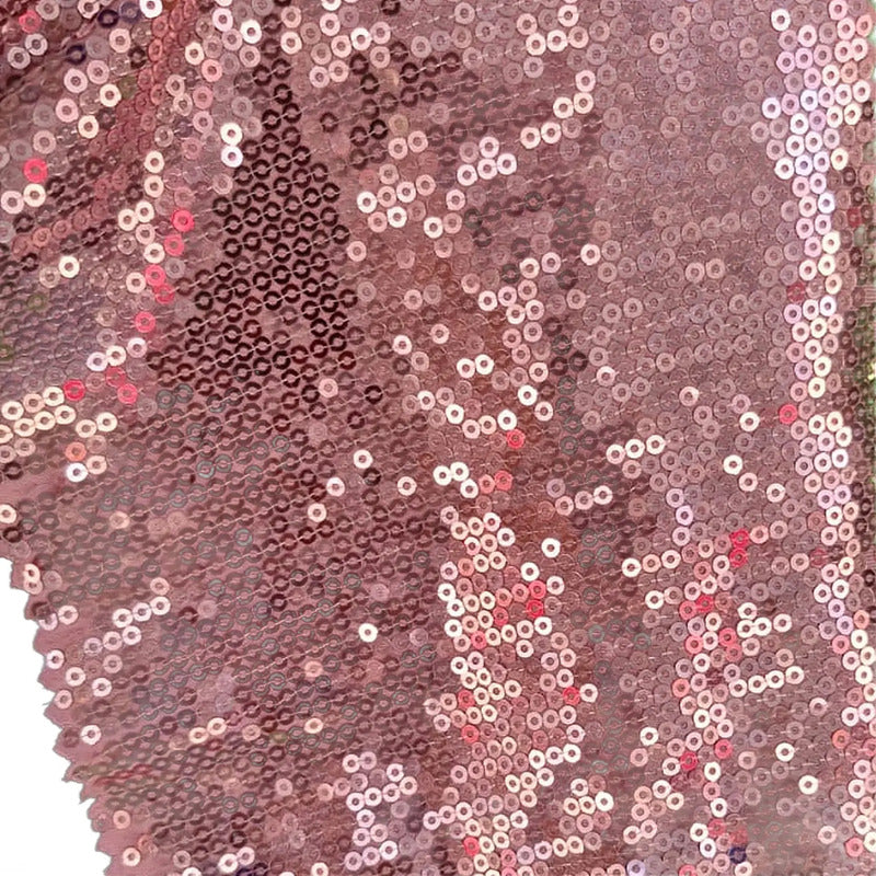 Tela Con Lentejuelas Varios Colores Vestidos De Gala (1 M) Rosa Pálido Metalico