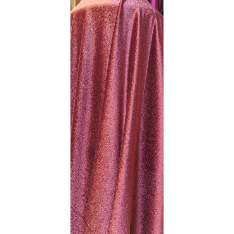 Tela Terciopelo Stretch ( 1 Metro) Rosa Fuerte Terciopelo Stretch