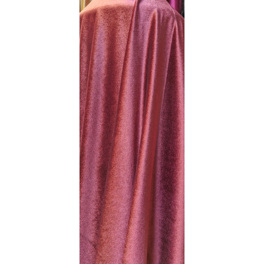 Tela Terciopelo Stretch ( 1 Metro) Rosa Fuerte Terciopelo Stretch