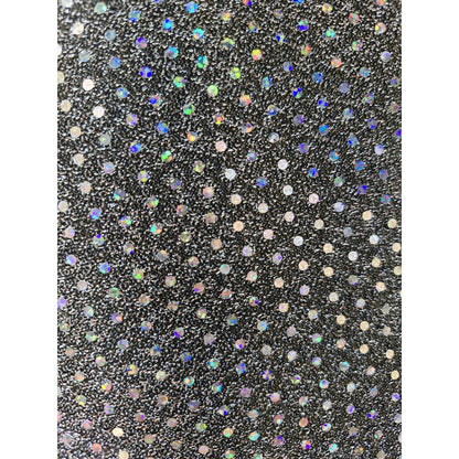 Tela Galaxia Lentejuela  Elástica Trikelle ( 1 Metro).retazo Plateado Galaxia Lentejuela