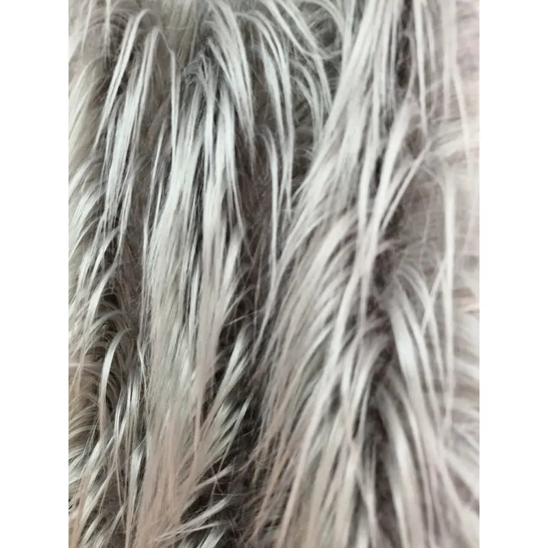 Tela Peluche Pelo Largo Suave Premium ( 1 Metro) Gris Claro Peluche Largo