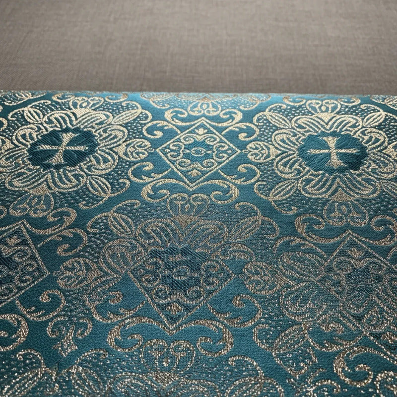 Tela Jacquard Litúrgica Para Iglesia Altar 2m Jade Litúrgica