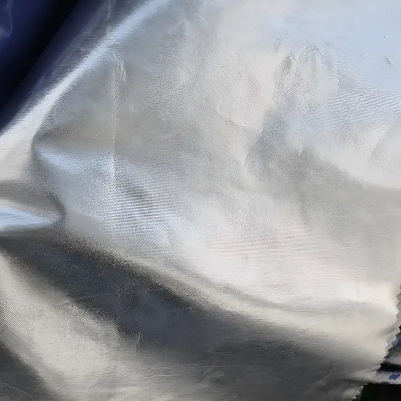Tela Tipo Charol Brillante (1 Metro) Plateado