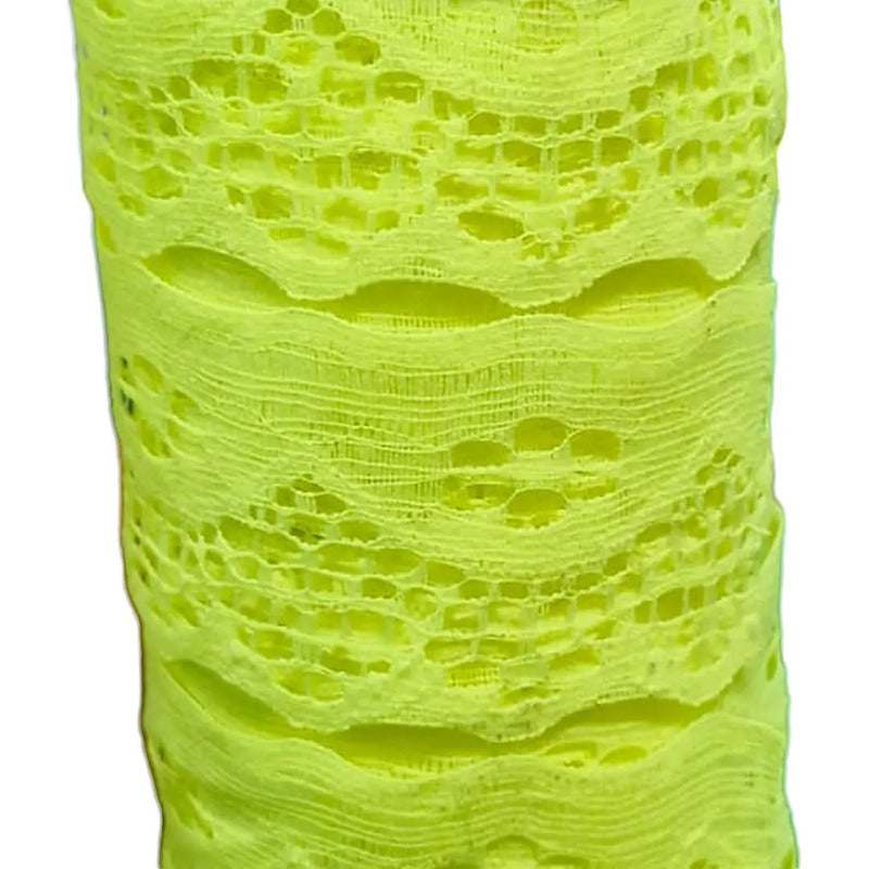 Encaje De Tira O Para Rasgar Varios Colores (1 M) Verde Limón