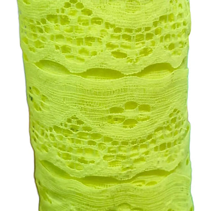 Encaje De Tira O Para Rasgar Varios Colores (1 M) Verde Limón
