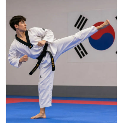 Tela Deportiva Para Confección De Dobok Taekwondo (2mts) Blanco Liso