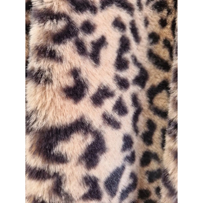 Tela De Peluche Pelo Corto Patrón Leopardo 5 Metros Suave Leopardo Animal-print