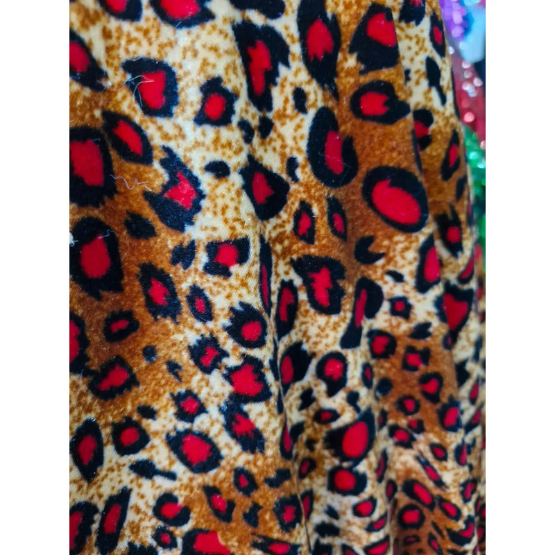 Tela De Terciopelo Estampado (1 Metro)
