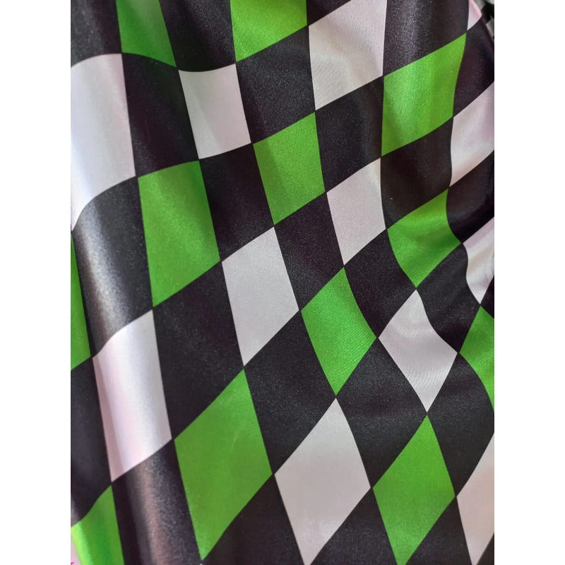Tela Satinada Estampado Con Diseños Poker/lgbt/cuadrille 1m