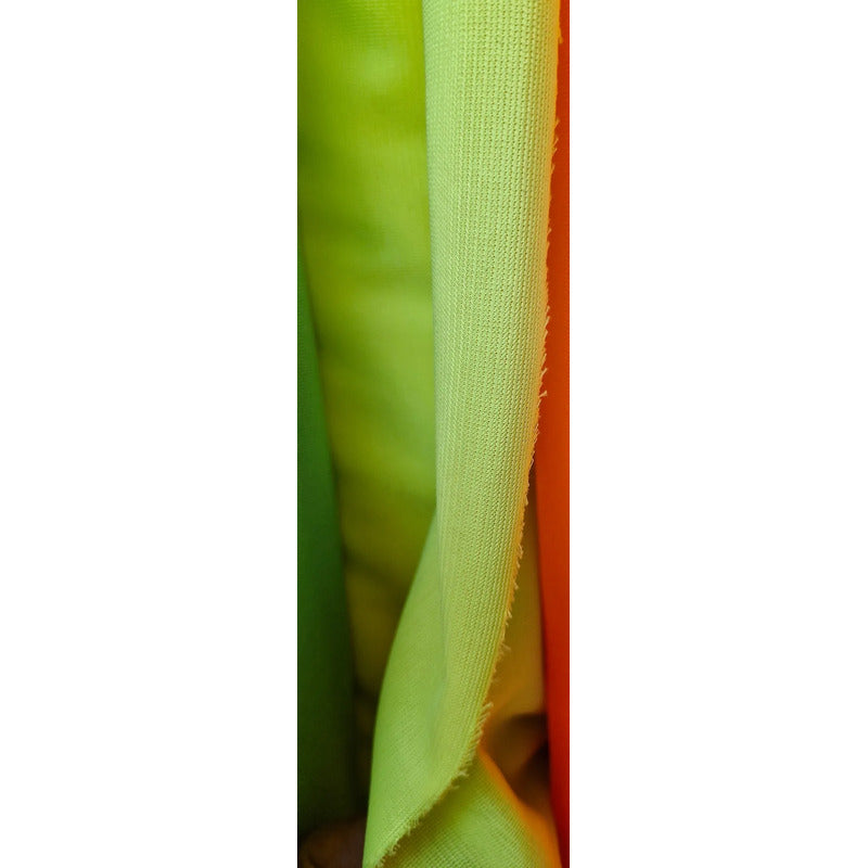 Tela Poliester Fluorescente 1.60m Para Chaleco -1mt. Amarillo Liso Neon