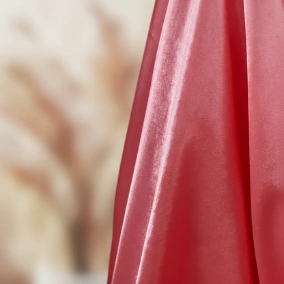 Tela  Satin Back , Para Vestido Y Pijamas( 1 Metro) Coral Liso