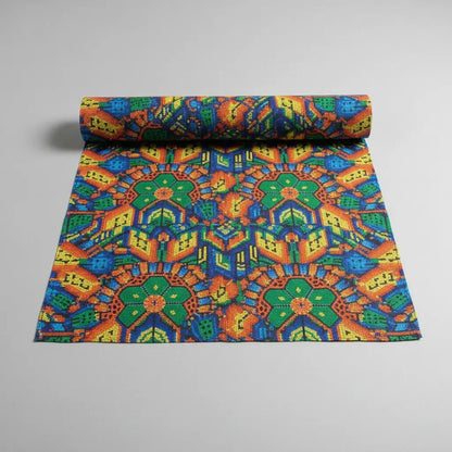 Tela Estampada México Efecto Bordado Y Mandalas (1 Metro)