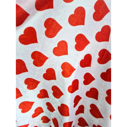 Tela De Terciopelo Con Corazones San Valentín (1 Metro)