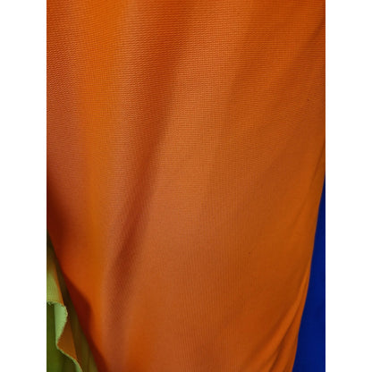 Tela Poliester Fluorescente 1.60m Para Chaleco -1mt. Naranja Liso Neon