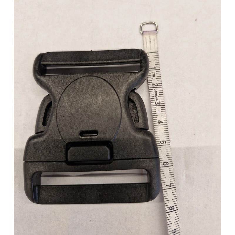 Hebilla Táctica  Triple Seguro Plástico 2 PLG -2 Pz. Negro Liso 2