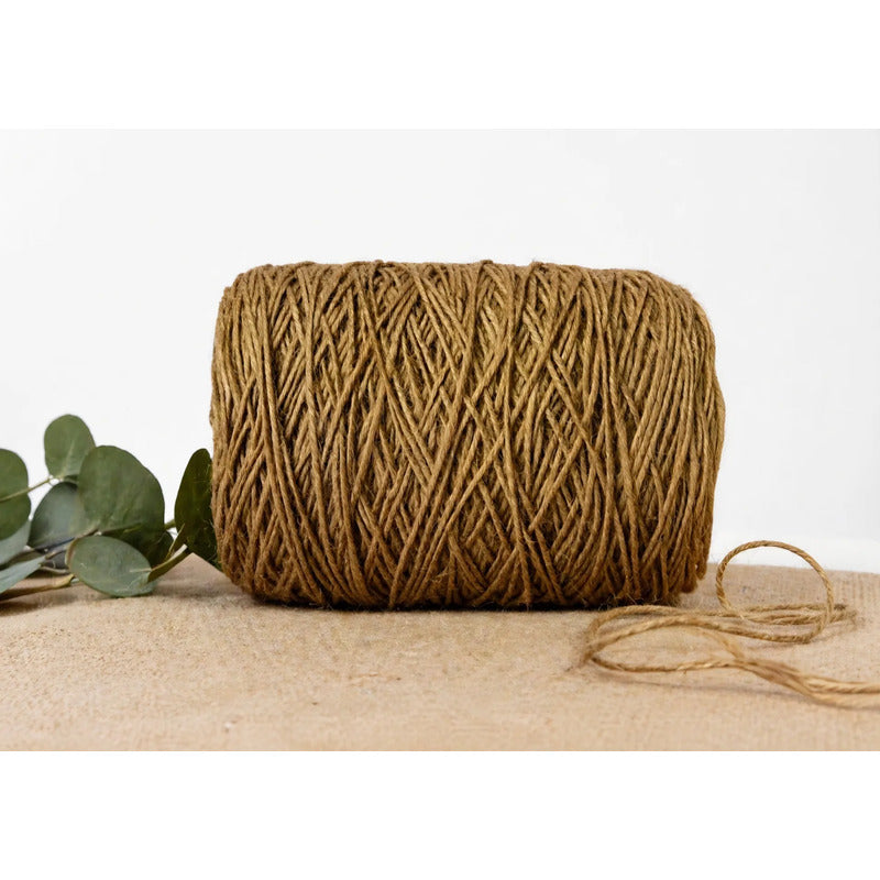 Cordón Natural De Yute - Hilo Orgánico - Burlap (1 Kg)