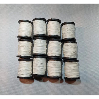 Hilo De Algodón Para Pulseras O Manualidades 48 Carretes Blanco
