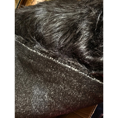 Tela Peluche Premium Pelo Largo ( 50cm) Negro Peluche