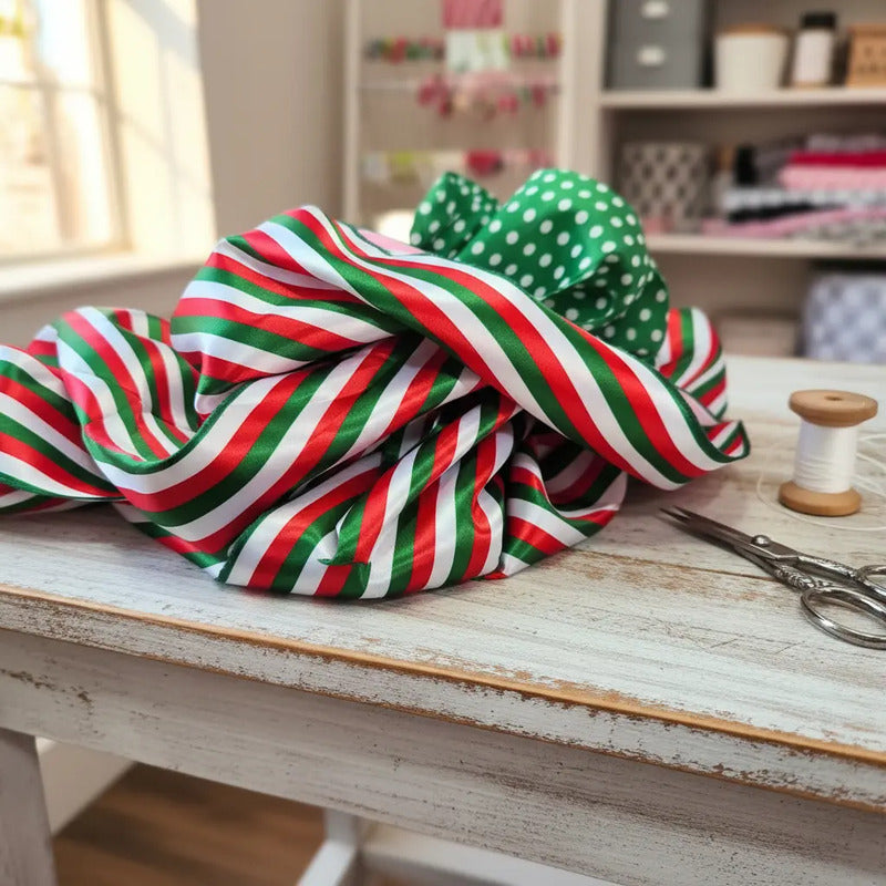 Tela Razo Estampado Patrones Navideños (1 Metro)