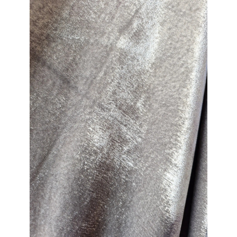 Tela Terciopelo Stretch ( 1 Metro) Gris Terciopelo Stretch