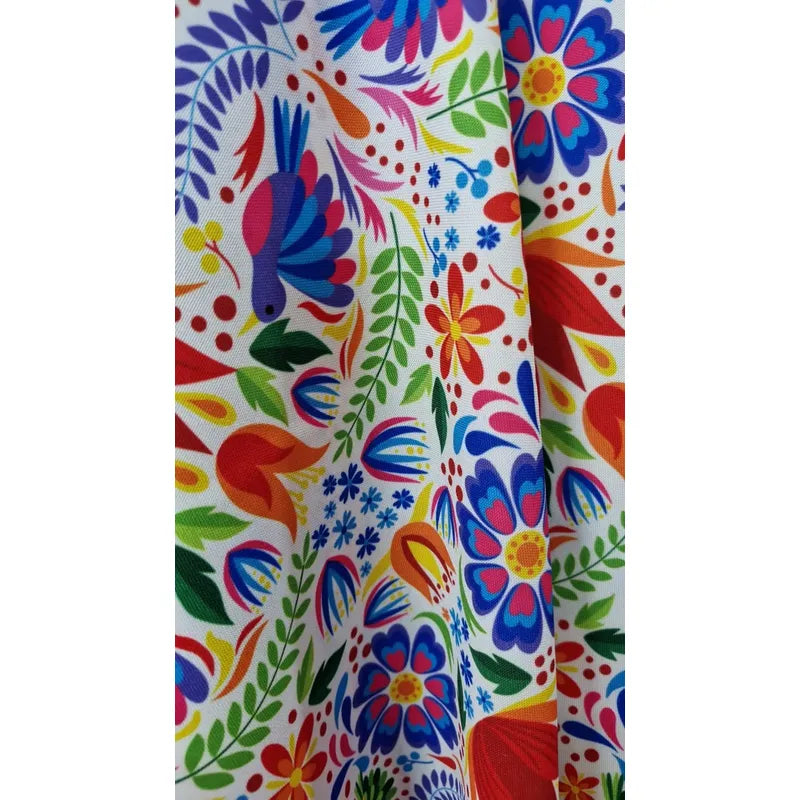 Tela Estampada Patrones Mexicanos, Bordados, Rosas (1 M)
