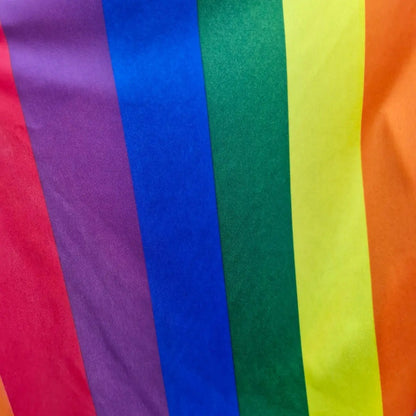 Tela Para Bandera Del Orgullo Lgbtq+ (1 Metro) Bombay Líneas Gruesas