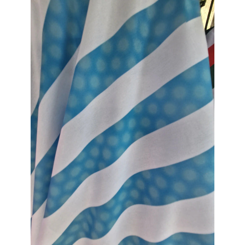 Tela Rayas Turquesa Bombay Para Disfraz( 1 Metro) Azul Rayas