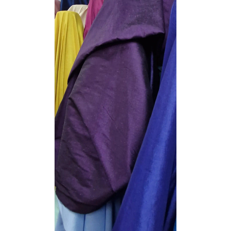 Tela Tafeta Stretch Para Vestidos De Gala Y Damas (1 Metro) Violeta Oscuro