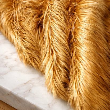 Tela Peluche Pelo Largo Suave Premium ( 1 Metro) Café Claro Peluche Largo
