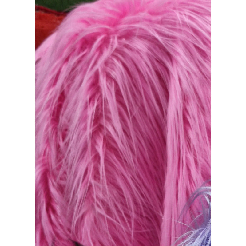 Tela Peluche Pelo Largo Suave Premium ( 1 Metro) Rosa Chicle Peluche Largo