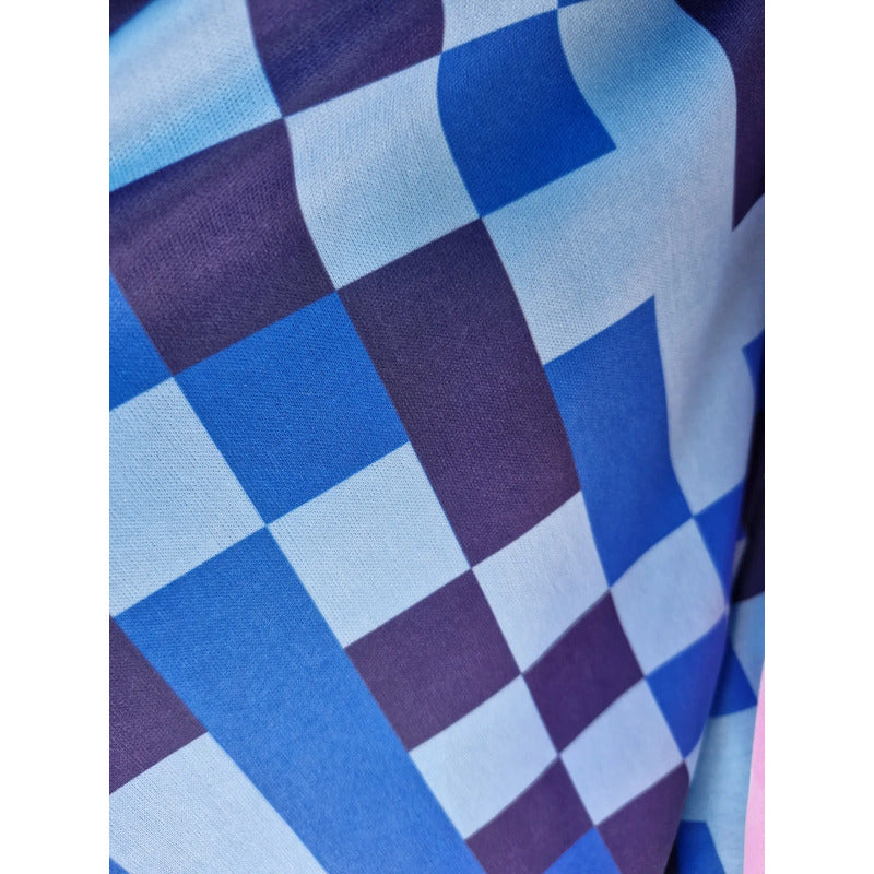 Tela Minecraft Bombay Azul ( 1 Metro) Azul Cuadros