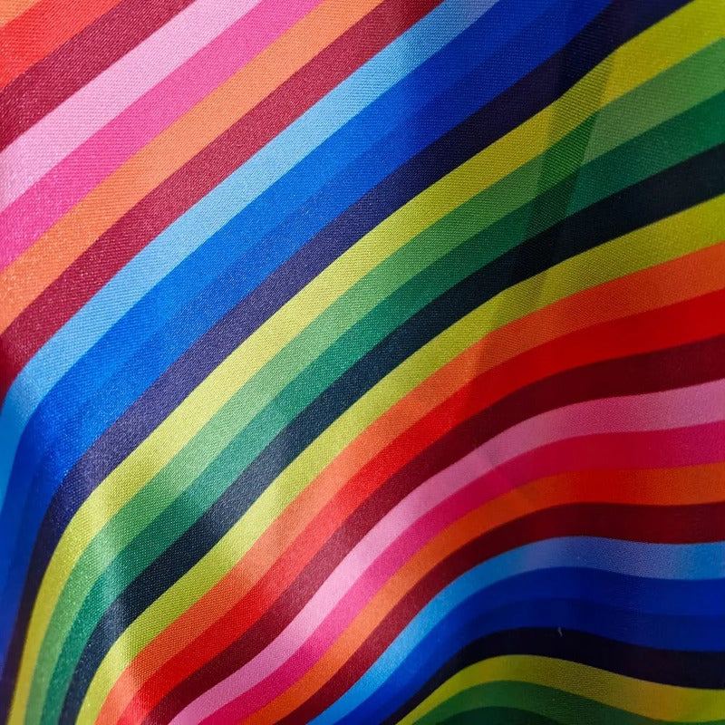 Tela Para Bandera Del Orgullo Lgbtq+ (1 Metro) Razo Tipo Zarape