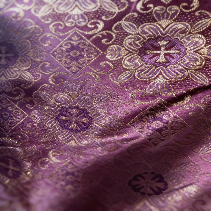 Tela Jacquard Litúrgica Para Iglesia Altar 2m Bugambilia Litúrgico