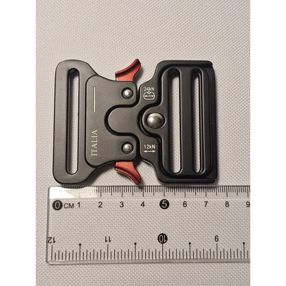 Hebilla Para Cinturón O Mochila Táctico De 5.08cms Negro Lisa 2 Pulgadas